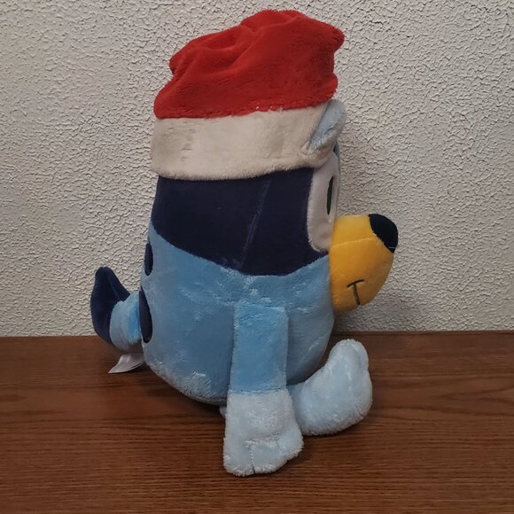Plush 16" Bluey with Christmas Hat Stuffed Animal 2018 - Picture 4 of 6